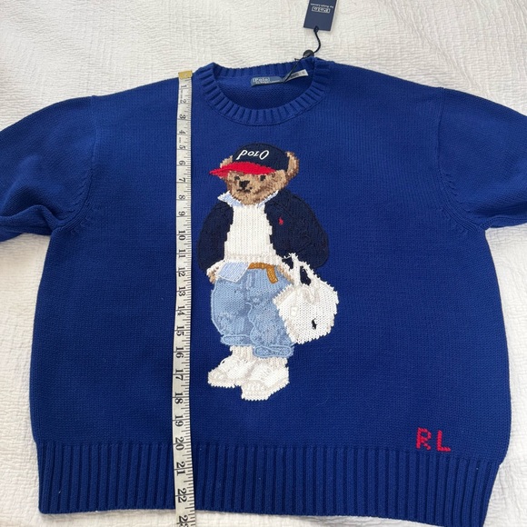 Polo by Ralph Lauren women’s Polo Bear Sweater, size M - Picture 8 of 10